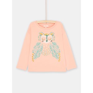Παιδική Μακρυμάνικη Μπλούζα για Κορίτσια Pink Owl