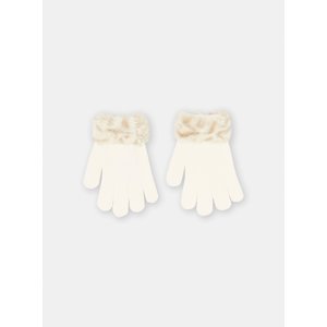 Παιδικά Γάντια για Κορίτσια White Fur