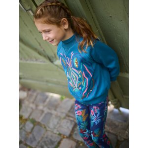 Παιδικό Μακρυμάνικο Φούτερ για Κορίτσια Blue Zebra