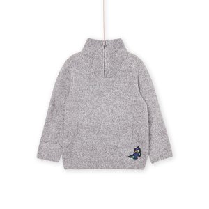 Παιδικό Μακρυμάνικο Πουλόβερ για Αγόρια Gray Dinosaur