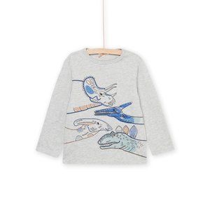 Παιδική Μακρυμάνικη Μπλούζα για Αγόρια Gray Animals