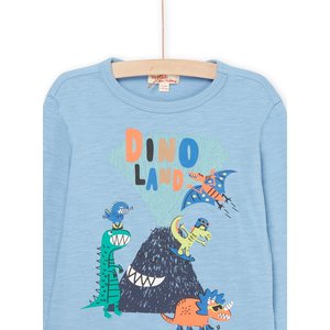 Παιδική Μακρυμάνικη Μπλούζα για Αγόρια Light Blue Dinoland