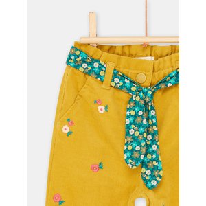 Βρεφικό Παντελόνι για Κορίτσια Yellow Flowers