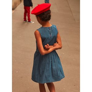 Παιδικό Αμάνικο Τζιν Φόρεμα για Κορίτσια Sergent Major Paris