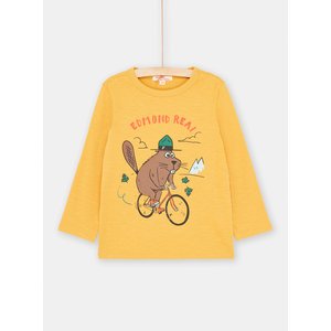 Παιδική Μακρυμάνικη Μπλούζα για Αγόρια Yellow Beaver