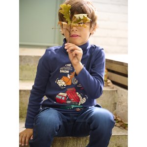 Παιδική Μακρυμάνικη Μπλούζα για Αγόρια Navy Blue Tracker