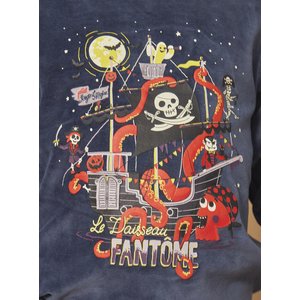 Παιδικές Μακρυμάνικες Πιτζάμες Halloween για Αγόρια Sergent Major Blue Pirate