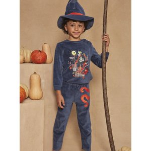 Παιδικές Μακρυμάνικες Πιτζάμες Halloween για Αγόρια Sergent Major Blue Pirate