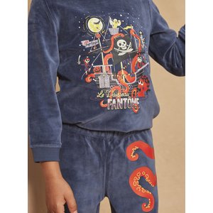 Παιδικές Μακρυμάνικες Πιτζάμες Halloween για Αγόρια Sergent Major Blue Pirate