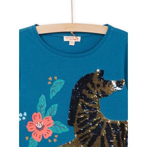 Παιδική Μακρυμάνικη Μπλούζα για Κορίτσια Blue Zebra