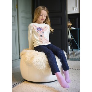 Παιδικό Παντελόνι για Κορίτσια Navy Blue Glitter Hearts