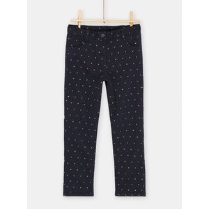 Παιδικό Παντελόνι για Κορίτσια Navy Blue Glitter Hearts