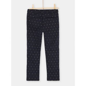 Παιδικό Παντελόνι για Κορίτσια Navy Blue Glitter Hearts