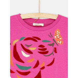 Παιδική Μακρυμάνικη Μπλούζα για Κορίτσια Pink Tiger