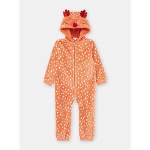 Παιδική Ολόσωμη Πιτζάμα για Κορίτσια Orange Foxy