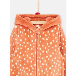 Παιδική Ολόσωμη Πιτζάμα για Κορίτσια Orange Foxy