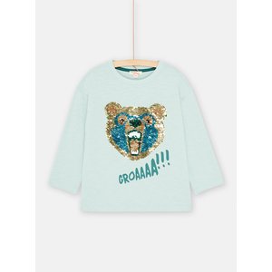 Παιδική Μακρυμάνικη Μπλούζα για Αγόρια Light Blue Bear