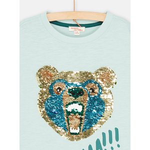 Παιδική Μακρυμάνικη Μπλούζα για Αγόρια Light Blue Bear