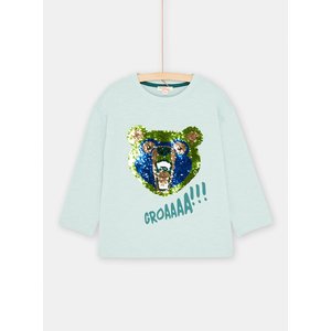 Παιδική Μακρυμάνικη Μπλούζα για Αγόρια Light Blue Bear