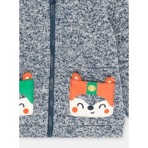 Βρεφική Μακρυμάνικη Ζακέτα για Αγόρια Gray Foxy