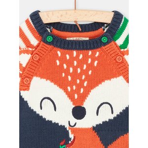 Βρεφικό Μακρυμάνικο Πουλόβερ για Αγόρια Multicolour Foxy