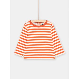 Βρεφική Μακρυμάνικη Μπλούζα για Αγόρια Διπλής Όψης Orange Foxy