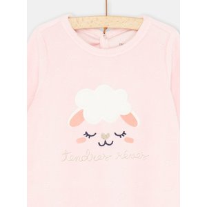 Βρεφικό Μακρυμάνικο Φορμάκι για Κορίτσια Pink Sheep
