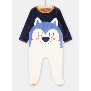Βρεφικό Μακρυμάνικο Φορμάκι για Αγόρια Blue Teddy Bear