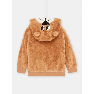 Παιδική Μακρυμάνικη Ζακέτα για Αγορια Beige Teddy Bear