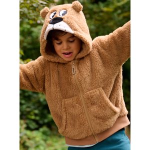 Παιδική Μακρυμάνικη Ζακέτα για Αγορια Beige Teddy Bear