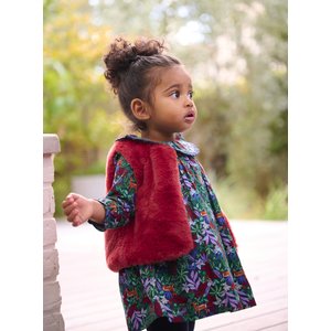 Βρεφικό Μακρυμάνικο Φόρεμα για Κορίτσια Blue Floral