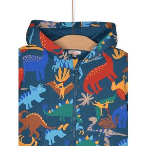 Παιδική Μακρυμάνικη Ζακέτα για Αγόρια Blue Dinosaurs