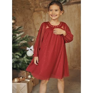 Παιδικό Φόρεμα για Κορίτσια Red Velvet Tulle
