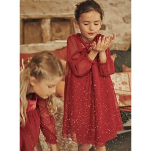 Παιδικό Φόρεμα για Κορίτσια Red Velvet Tulle
