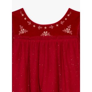 Παιδικό Φόρεμα για Κορίτσια Red Velvet Tulle
