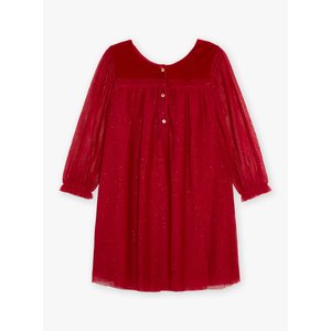 Παιδικό Φόρεμα για Κορίτσια Red Velvet Tulle
