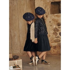 Παιδική Χριστουγεννιάτική Ζακέτα για Κορίτσια Sergent Major Blue Sequins