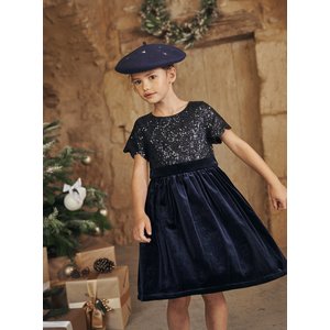 Παιδικό Φόρεμα για Κορίτσια Sergent Major Midnight Blue Sequins