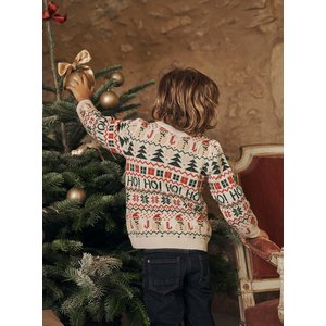 Παιδικό Χριστουγεννιάτικο Πουλόβερ Sergent Major Beige