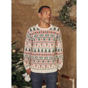 Unisex Πουλόβερ Χριστουγεννιάτικο Sergent Major Beige