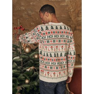 Unisex Πουλόβερ Χριστουγεννιάτικο Sergent Major Beige