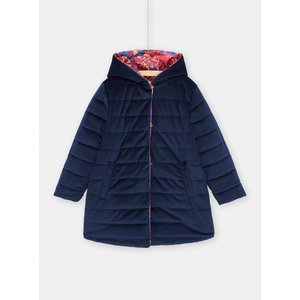 Παιδικό Μακρυμάνικο Αδιάβροχο Μπουφάν για Κορίτσια Διπλής Όψης Pink Leaf