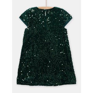 Παιδικό Φόρεμα για Κορίτσια Green Sequin