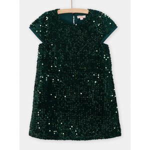 Παιδικό Φόρεμα για Κορίτσια Green Sequins