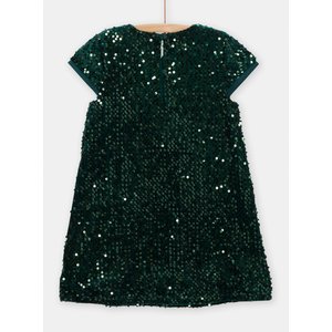Παιδικό Φόρεμα για Κορίτσια Green Sequins