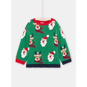 Παιδικό Χριστουγεννιάτικο Πουλόβερ Green Santa