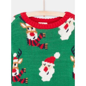 Παιδικό Χριστουγεννιάτικο Πουλόβερ Green Santa
