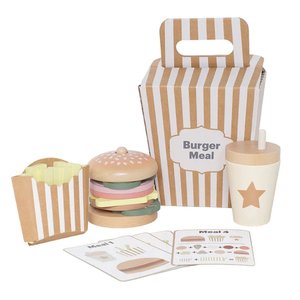 Jabadabado: Σετ ξύλινο στοιβαζόμενο Burger σε πακέτο