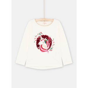 Παιδική Μακρυμάνικη Μπλούζα για Κορίτσια White Xmas Unicorn