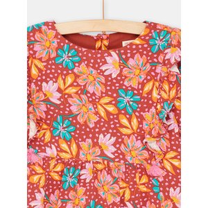 Παιδικό Μακρυμάνικο Φόρεμα για Κορίτσια Multicolour Floral